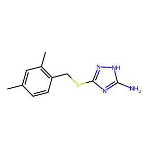 3-[(2,4-dimethylbenzyl)sulfanyl]-1H-1,2,4-triazol-5-amine structure