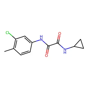 N~1~-(3-chloro-4-methylphenyl)-N~2~-cyclopropylethanediamide structure