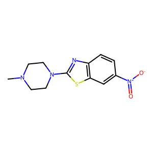 2-(4-Methylpiperazin-1-yl)-6-nitro-1,3-benzothiazole structure