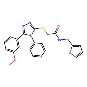 C22H20N4O3S structure