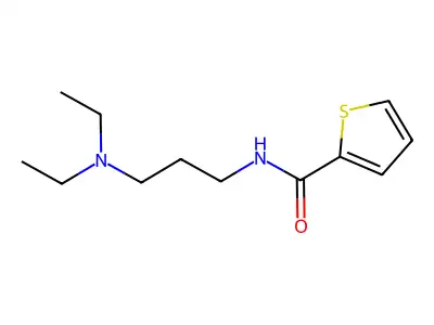 N-[3-(diethylamino)propyl]thiophene-2-carboxamide structure
