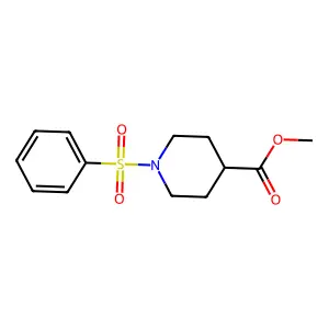 Methyl 1-(phenylsulfonyl)-4-piperidinecarboxylate structure