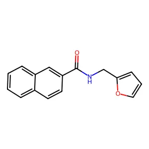 N-(呋喃-2-基甲基)-2-萘甲酰胺 structure