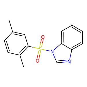 1-(2,5-Dimethylphenyl)sulfonylbenzimidazole structure