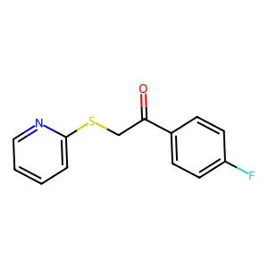 1-(4-Fluorophenyl)-2-(2-pyridinylthio)ethanone structure