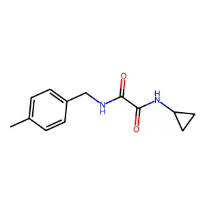 N-cyclopropyl-N'-(4-methylbenzyl)ethanediamide structure