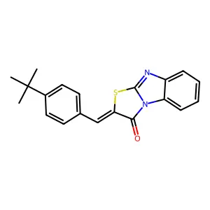 (2Z)-2-(4-tert-Butylbenzylidene)[1,3]thiazolo[3,2-a]benzimidazol-3(2H)-one structure