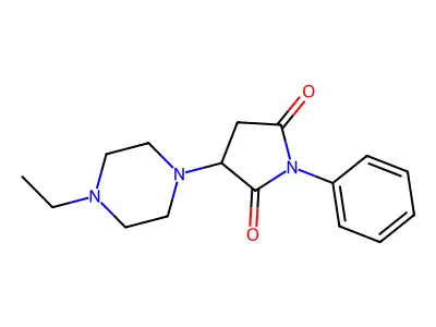 3-(4-Ethylpiperazin-1-yl)-1-phenylpyrrolidine-2,5-dione structure