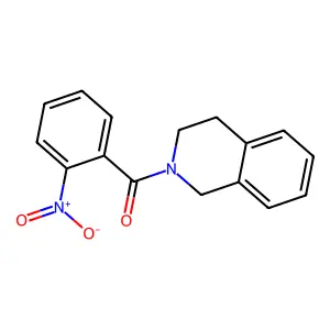2-{2-Nitrobenzoyl}-1,2,3,4-tetrahydroisoquinoline structure