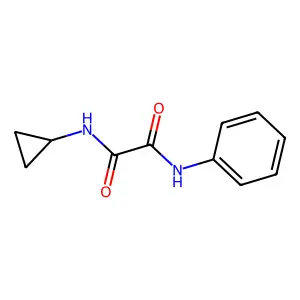 N-cyclopropyl-N'-phenylethanediamide structure