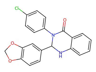 2-(1,3-Benzodioxol-5-yl)-3-(4-chlorophenyl)-1,2-dihydroquinazolin-4-one structure