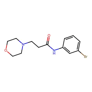 N-(3-溴苯基)-3-吗啉-4-基丙酰胺 structure