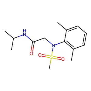 2-(2,6-dimethyl-N-methylsulfonylanilino)-N-propan-2-ylacetamide structure