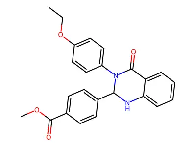 Methyl 4-[3-(4-ethoxyphenyl)-4-oxo-1,2-dihydroquinazolin-2-yl]benzoate structure