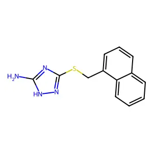 3-(naphthylmethylthio)-1H-1,2,4-triazole-5-ylamine structure