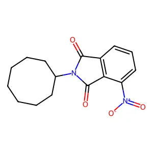 2-Cyclooctyl-4-nitroisoindole-1,3-dione structure