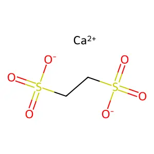 1,2-Ethanedisulfonic acid, calcium salt (1:1) structure