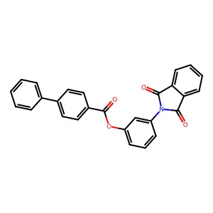 3-(1,3-dioxo-1,3-dihydro-2H-isoindol-2-yl)phenyl 4-biphenylcarboxylate structure
