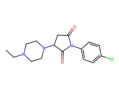 1-(4-Chlorophenyl)-3-(4-ethylpiperazin-1-yl)pyrrolidine-2,5-dione structure