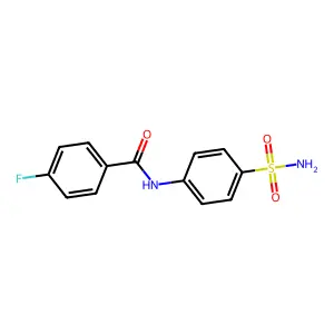 4-氟-N-(4-氨磺酰基苯基)苯甲酰胺 structure