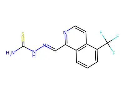 Hydrazinecarbothioamide, 2-[[5-(trifluoromethyl)-1-isoquinolinyl]methylene]- structure