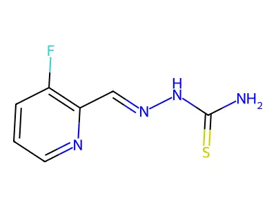 Hydrazinecarbothioamide,2-[(3-fluoro-2-pyridinyl)methylene]- structure