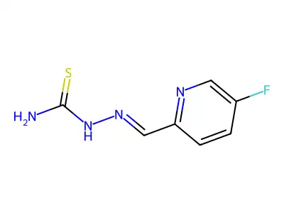 [(5-Fluoro-2-pyridinyl)methylideneamino]thiourea structure