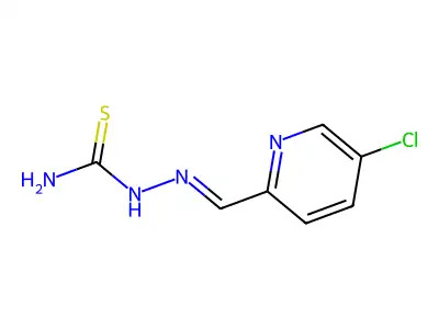 [(5-Chloro-2-pyridinyl)methylideneamino]thiourea structure