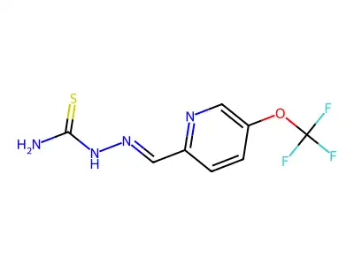[[5-(Trifluoromethoxy)-2-pyridinyl]methylideneamino]thiourea structure