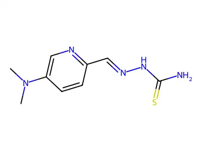 Hydrazinecarbothioamide,2-[[5-(dimethylamino)-2-pyridinyl]methylene]- structure