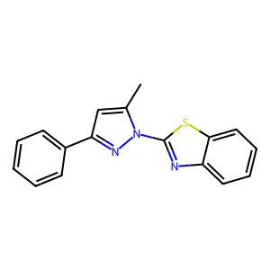 2-(5-Methyl-3-phenylpyrazolyl)benzothiazole structure