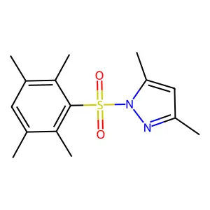 3,5-dimethyl-1-[(2,3,5,6-tetramethylphenyl)sulfonyl]-1H-pyrazole structure