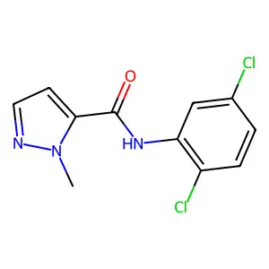 N-(2,5-dichlorophenyl)-1-methyl-1H-pyrazole-5-carboxamide structure