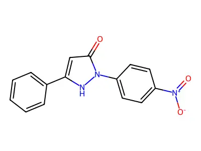 1-(4-nitrophenyl)-3-phenyl-1H-pyrazol-5-ol structure