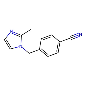 4-[(2-甲基-1H-咪唑-1-基)甲基]苯甲腈 structure