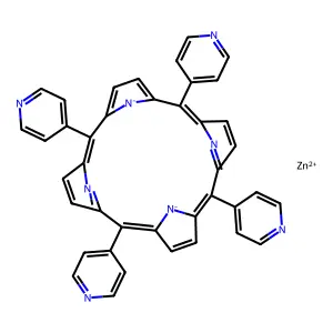 Zn(II) meso-tetra(4-pyridyl)porphine structure