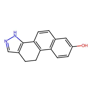 10,11-Dihydro-3H-phenanthro(1,2-c)pyrazol-7-ol structure