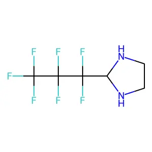 Imidazolidine, 2-heptafluoropropyl- structure