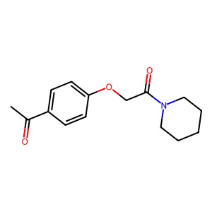 2-(4-Acetylphenoxy)-1-(1-piperidinyl)ethanone structure