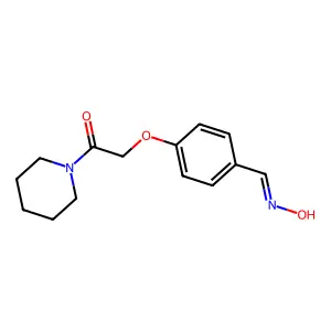 4-[2-Oxo-2-(1-piperidinyl)ethoxy]benzaldehyde 1-oxime structure