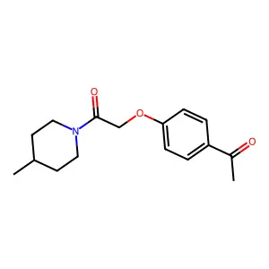 Acetophenone, 4'-(4-methylpiperidinocarbonylmethoxy)- structure