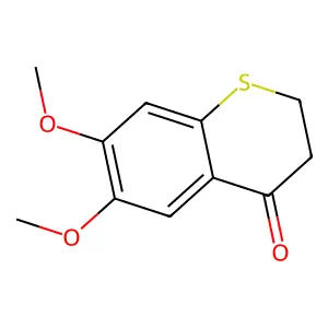 2,3-Dihydro-6,7-dimethoxy-4h-1-benzothiopyran-4-one structure