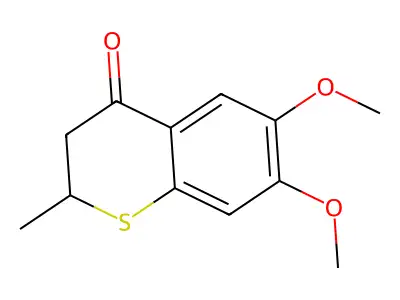 6,7-dimethoxy-2-methyl-2,3-dihydro-4H-thiochromen-4-one structure