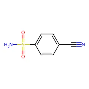 对氰基苯磺酰胺 structure