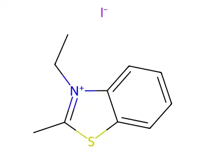 Benzothiazolium, 3-ethyl-2-methyl-, iodide (1:1) structure