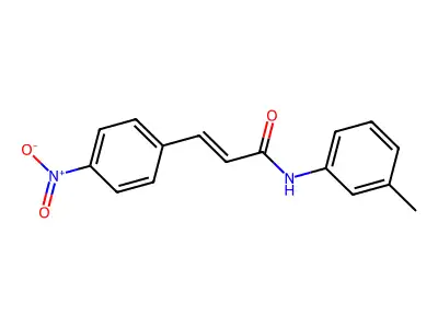 2-Propenamide,n-(3-methylphenyl)-3-(4-nitrophenyl)- structure