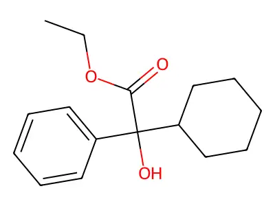 Ethyl 2-cyclohexyl-2-hydroxy-2-phenylacetate structure