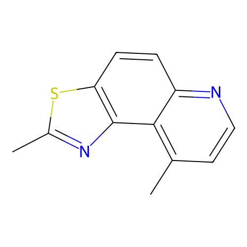 Thiazolo[4,5-f]quinoline, 2,9-dimethyl- structure