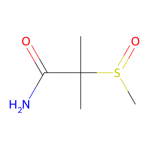 2-Methyl-2-(methylsulfinyl)propanamide structure