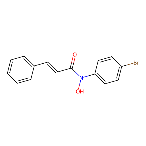 N-(4-bromophenyl)-N-hydroxy-3-phenylprop-2-enamide structure
